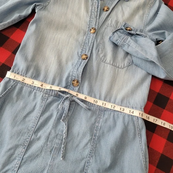 Harper Heritage Chambray Denim Romper - Picture 3 of 12